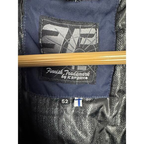 ICEPEAK Men's Blue ICE TECH Zip Jacket Size EU52 Made in Finland Waterproof - Picture 7 of 11